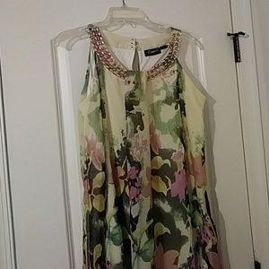 Chiffon Floral Maxi Dress